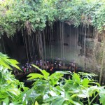 Blick in die Cenote Ik Kil